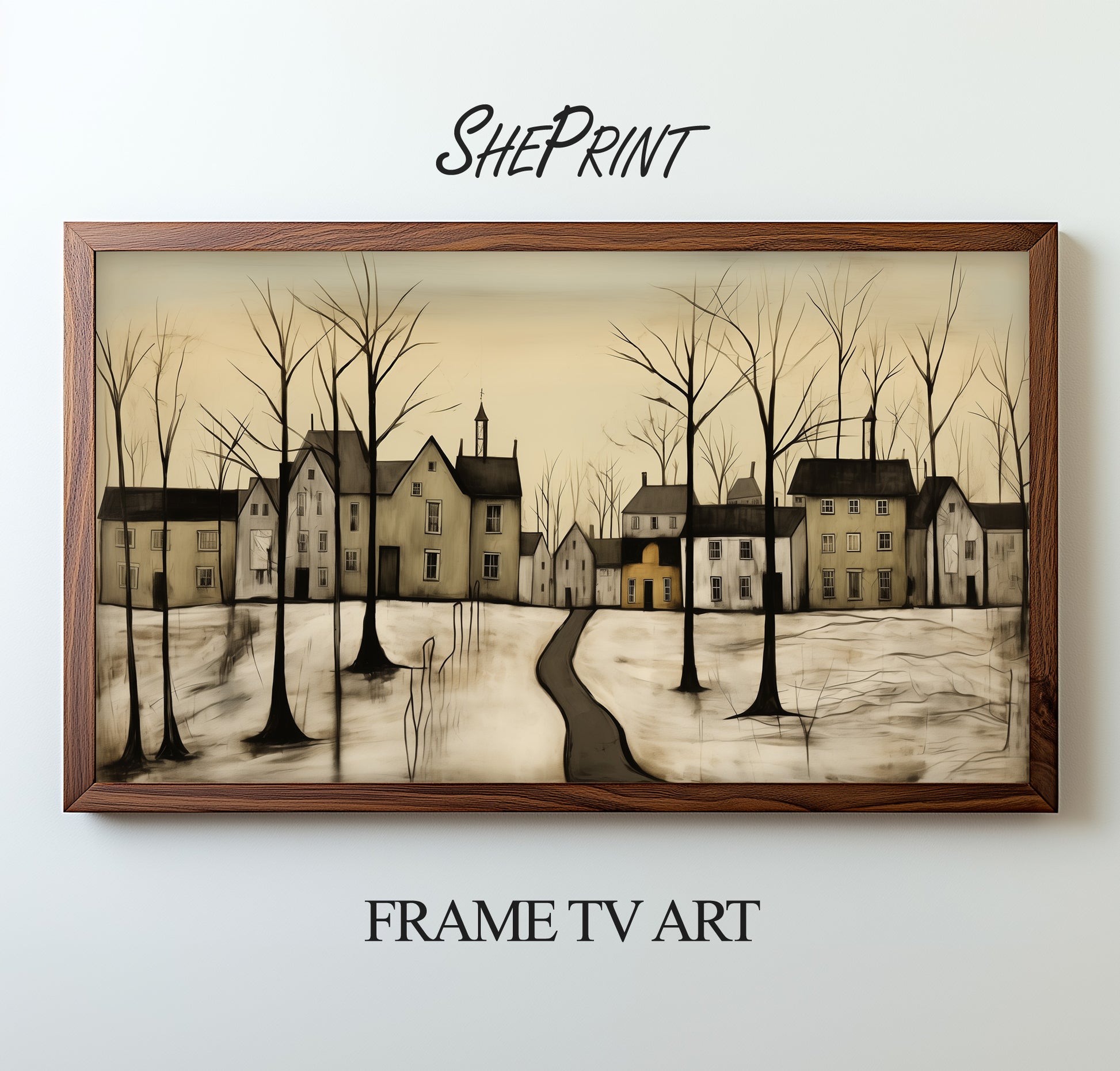 Winter Evening Frame TV Art 