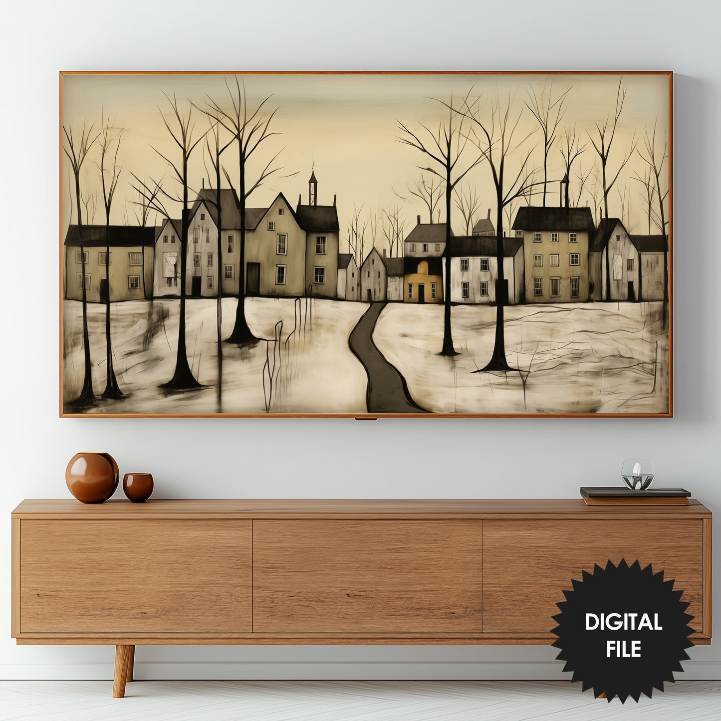 Winter Evening Frame TV Art preview on screen