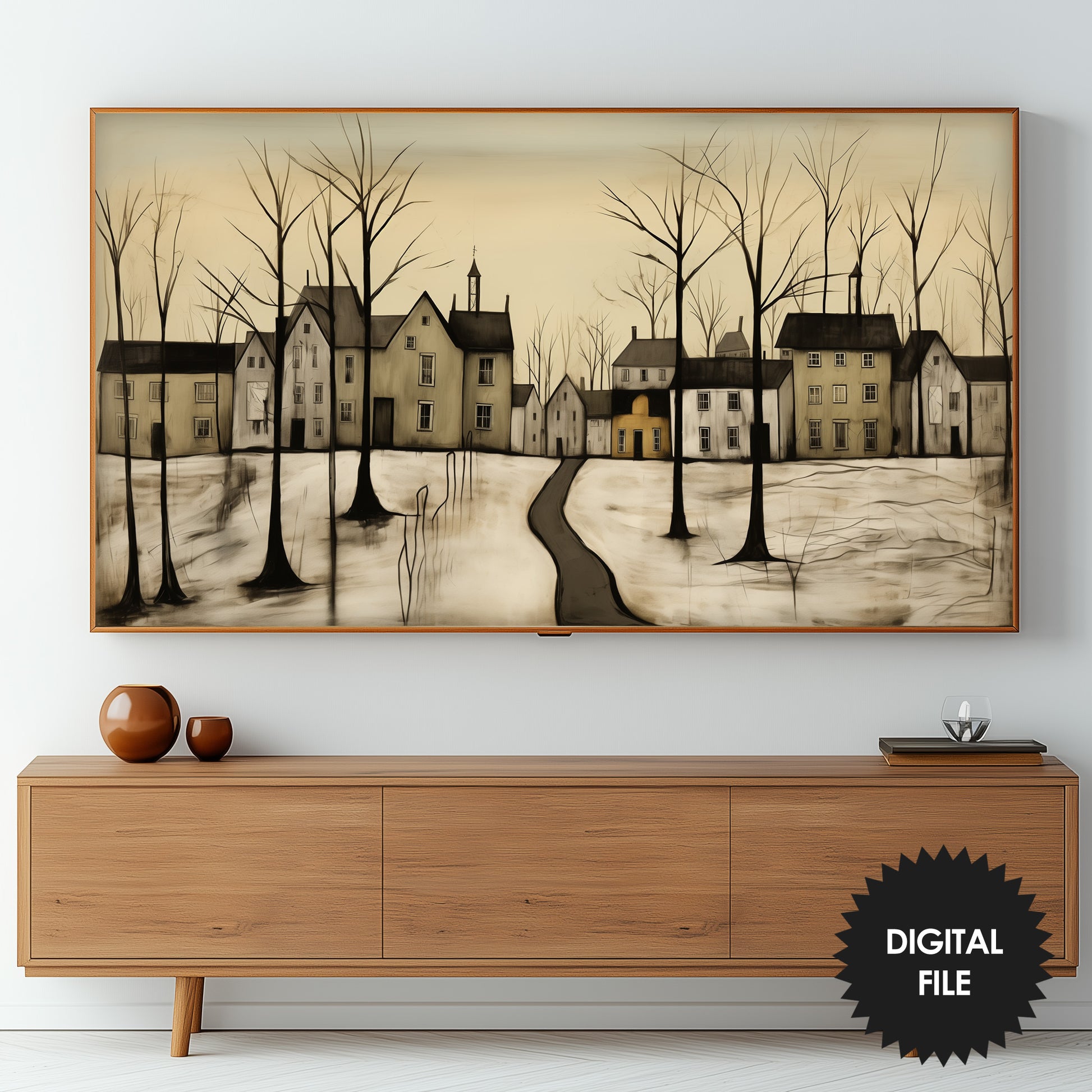Winter Evening Frame TV Art preview on screen