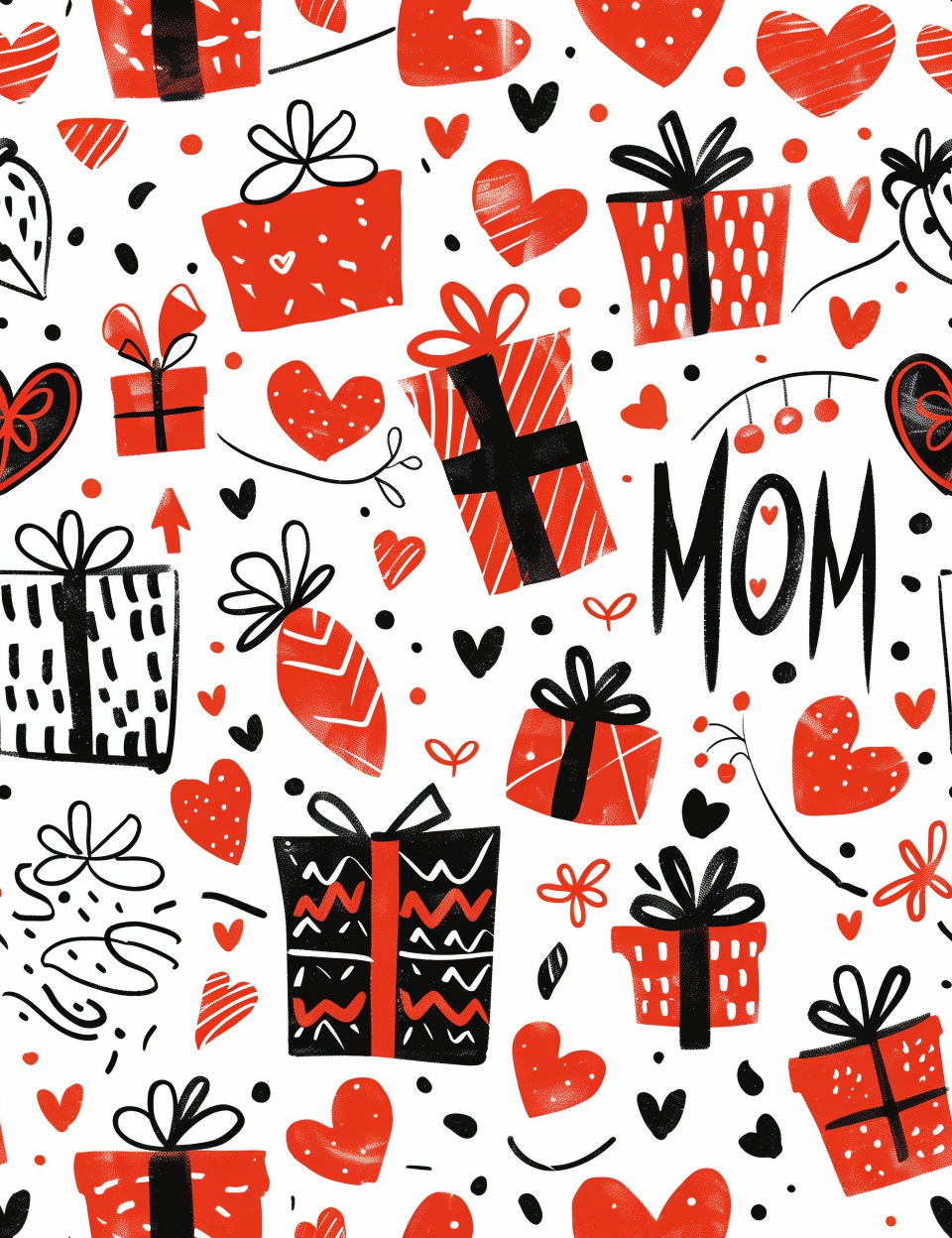 Printable Wrapping Paper For Mother's Day