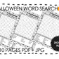 Halloween Word Search 10 Printable Pages For Kids, Spooky Season Word Puzzle 8-10 pages preview