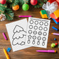 Make A Christmas Tree Template For Kids, Color Cut and Glue Activity, preview