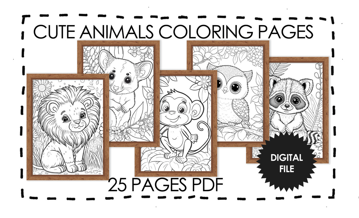 Cute Animals Coloring Pages To Print